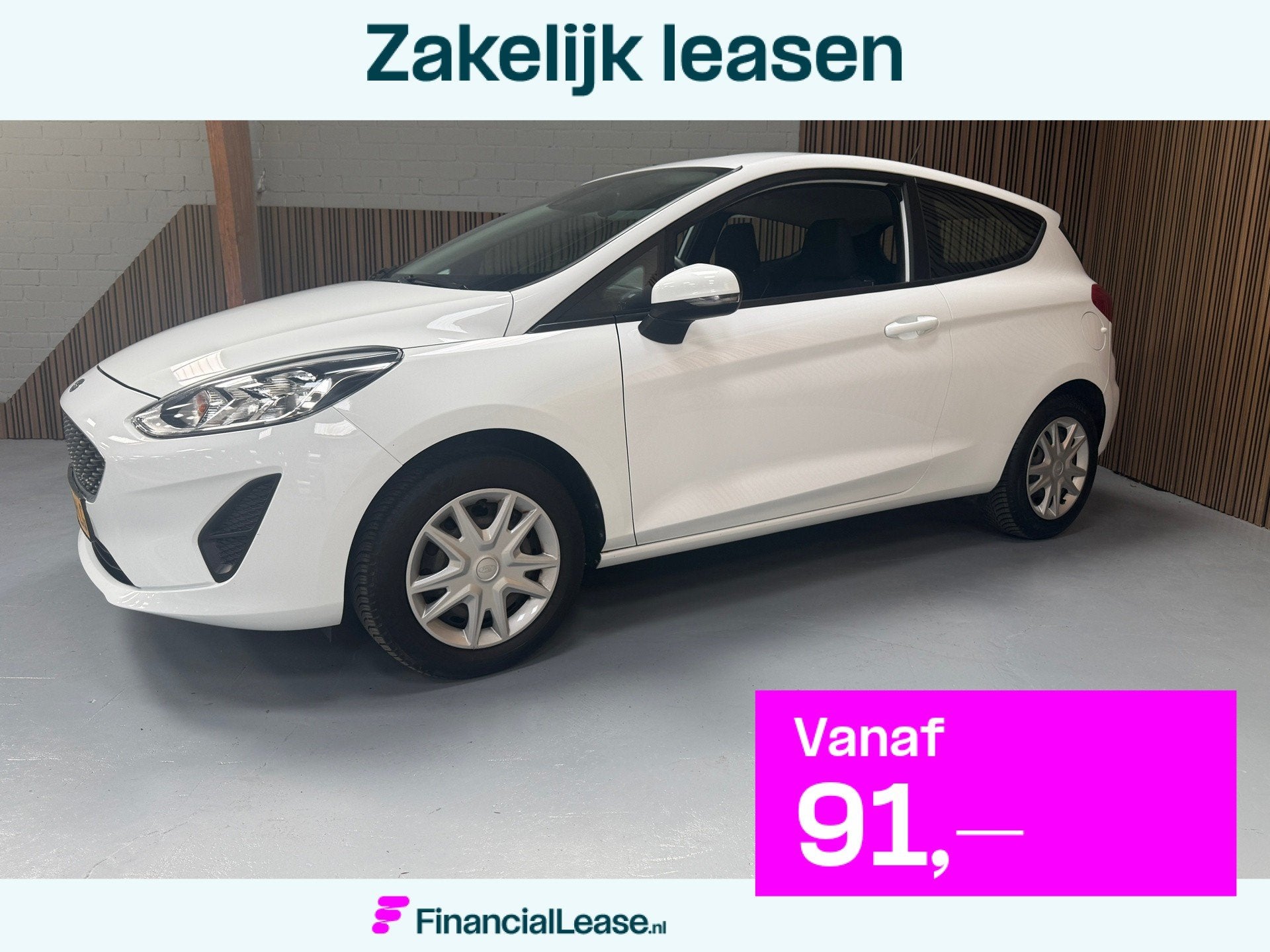 Ford Fiesta 1.1 Trend, Nieuwe model, Nieuwe APK, MyFord Dock, Stof, Wit, Bedrijf, Handgeschakeld