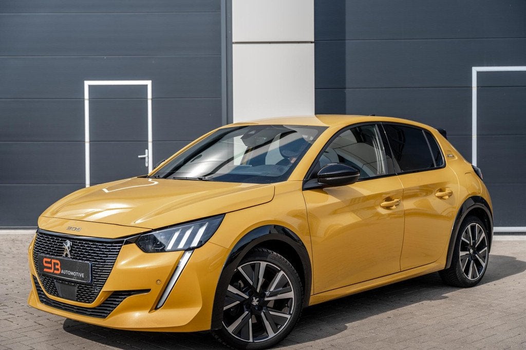 Peugeot 208 1.2 PureTech GT-Line Carplay|360 Cam|LED|Vol!, 1199 cc, Leder en Stof, Geel, Bedrijf