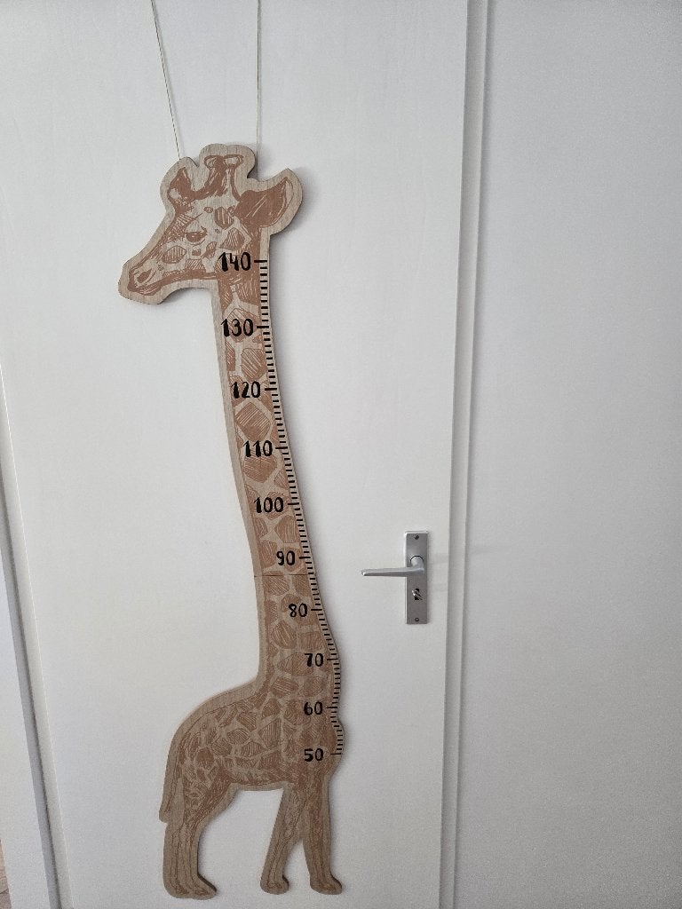 Meetlat Giraf, Ophalen, Bruin, Zo goed als nieuw, Wanddecoratie