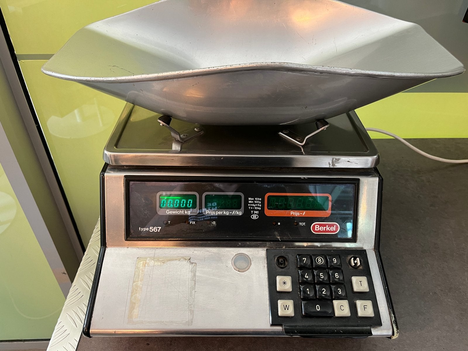 Berkel Weegschaal Type 567 - Professionele Winkelweegschaal, Ophalen, Gebruikt, Overige typen, Minder dan 50 kg