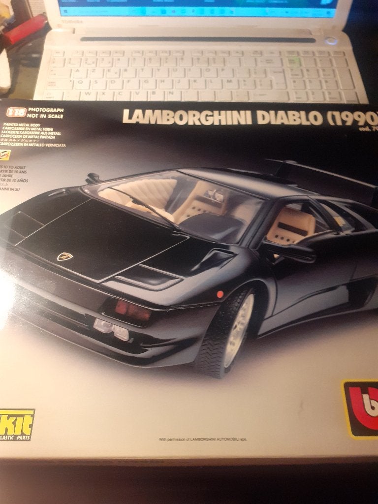 Lamborghini Diablo Bburago bouwpakket, Verzenden, Nieuw, Auto, Bburago