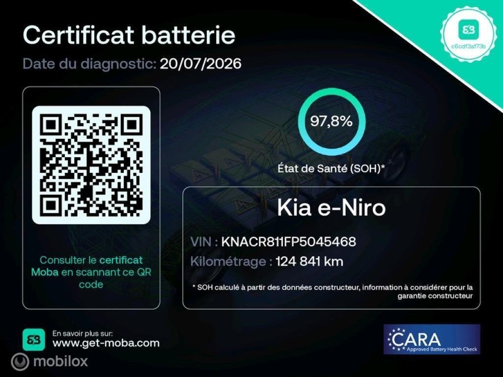 Kia Niro EV 64.8 kWh Active Business | Stoelv | ACC | Camera, Auto's, Kia, Gebruikt, Met garantie (alle), 1657 kg, Leder en Stof