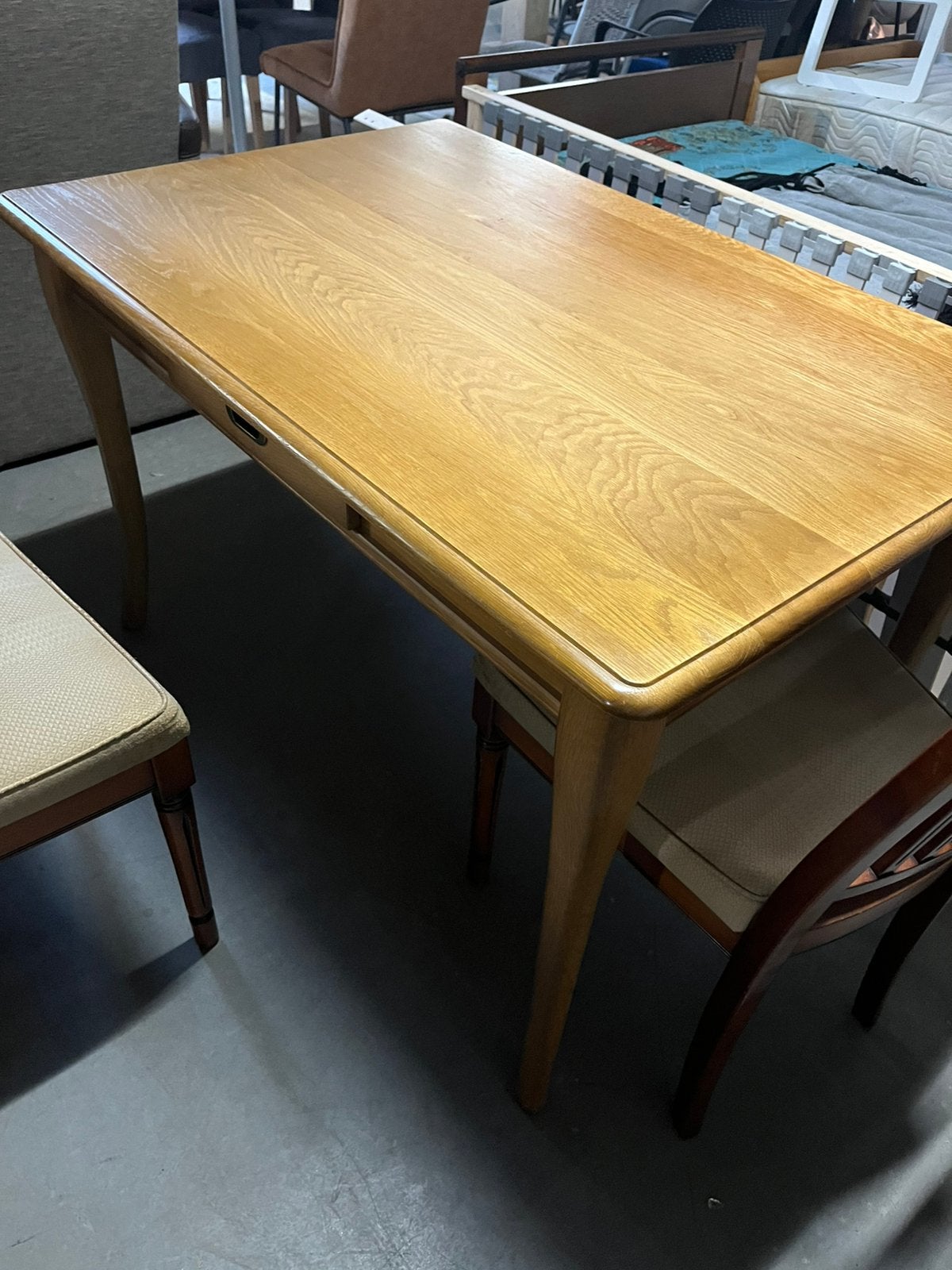 Mooie kleine tafel met laadje, Ophalen, Rechthoekig, 100 tot 150 cm, 50 tot 100 cm