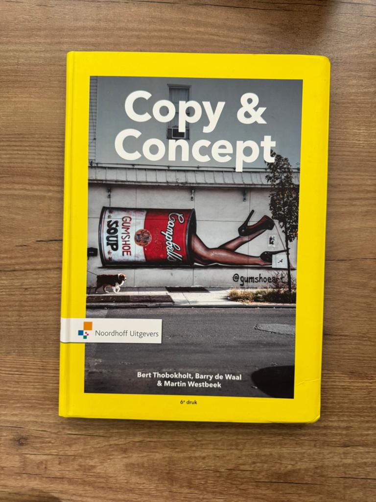 Boek copy & concept, Ophalen of Verzenden, Zo goed als nieuw, Economie en Marketing