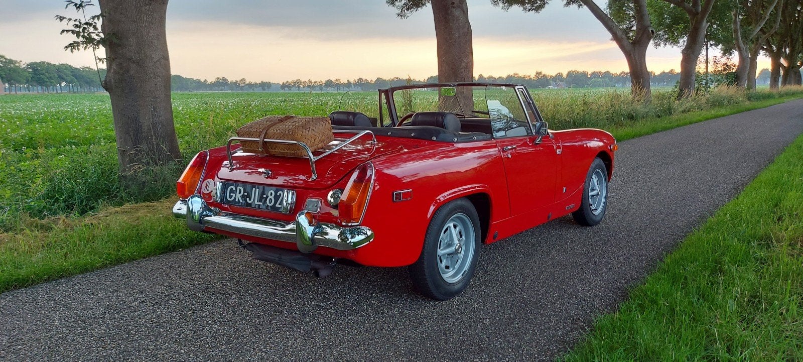 MG Midget 1.5 1976 Rood, Auto's, MG, Particulier, Midget, Open dak, Benzine, Cabriolet, Handgeschakeld, Geïmporteerd, Rood, Zwart