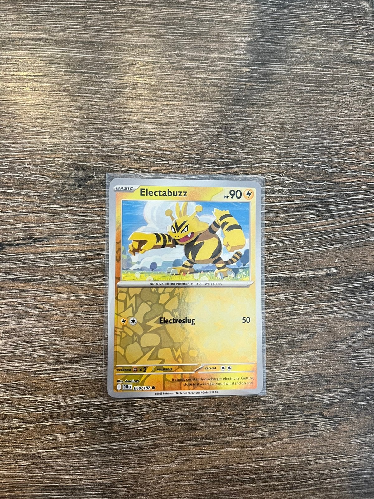 Electabuzz DRI 068/182 reverse holo, Ophalen of Verzenden, Zo goed als nieuw