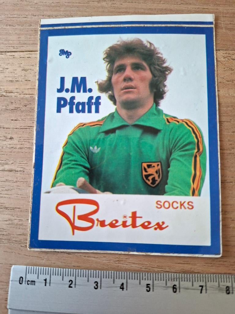Sticker Jean Marie Pfaff, Ophalen of Verzenden, Zo goed als nieuw, Buitenlandse clubs, Poster, Plaatje of Sticker