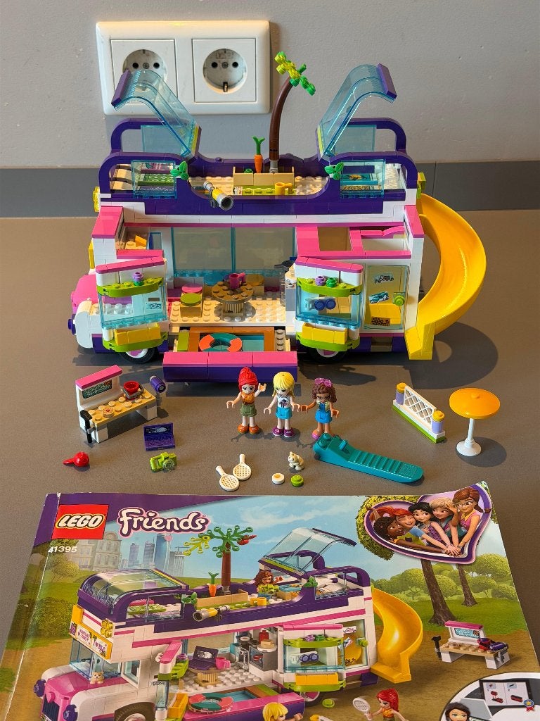 LEGO Friends 41395 Vriendschapsbus – met boekje, Lego, Overige typen, Ophalen of Verzenden, Zo goed als nieuw