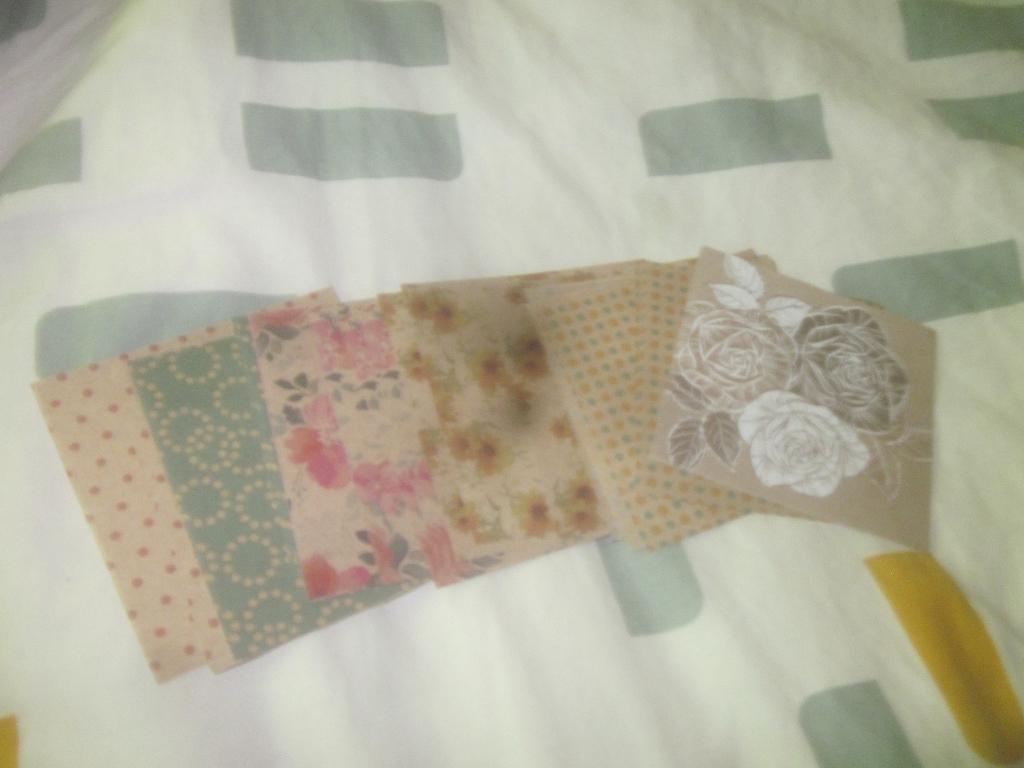 8x5 velletjes Vintage Florals Craft Sensations 10 bij 10 cm, Hobby en Vrije tijd, Ophalen of Verzenden, Nieuw, Papier of Karton