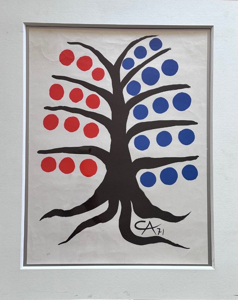 Alexander Calder litho happy tree, Ophalen