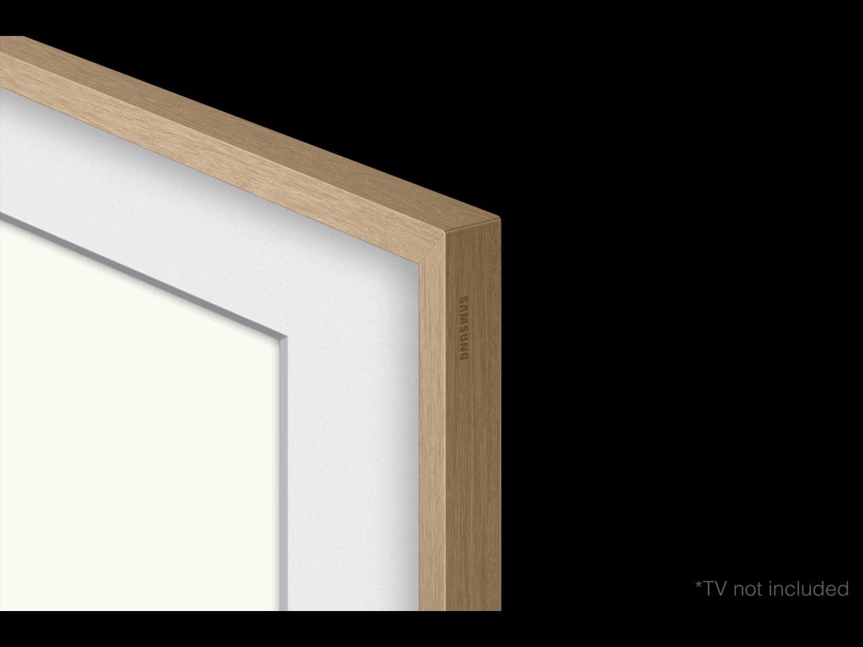 Verwisselbare lijst 55 inch Samsung The Frame Teakhout, Ophalen of Verzenden, Zo goed als nieuw
