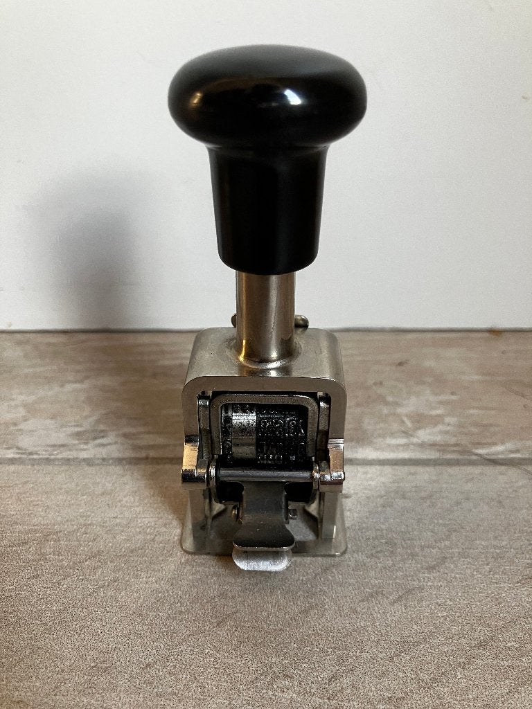 Vintage nummer stempel, Ophalen, Zo goed als nieuw, Overige typen