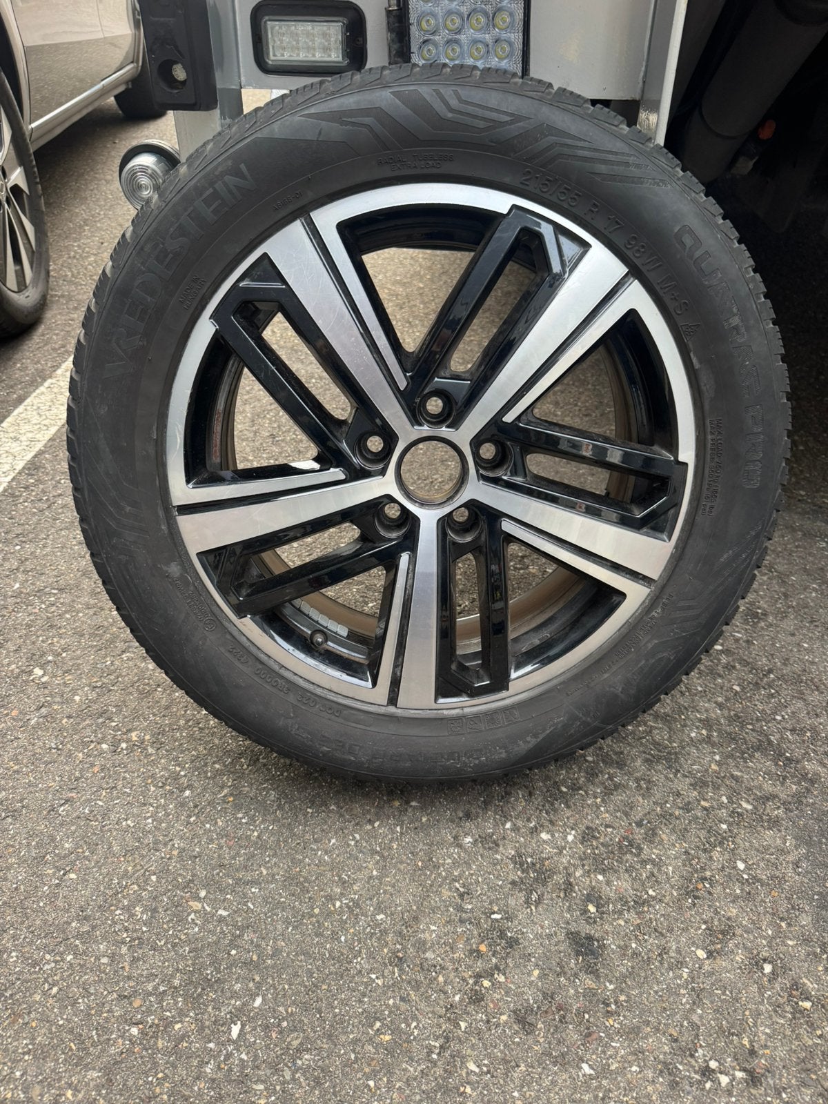 volkswagen caddy velg, Ophalen