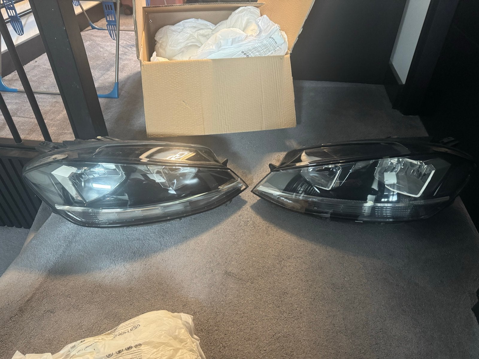 Originele koplampen VW Golf 7.5 2019 - Links & Rechts, Auto-onderdelen, Verlichting, Ophalen of Verzenden, Gebruikt, Volkswagen