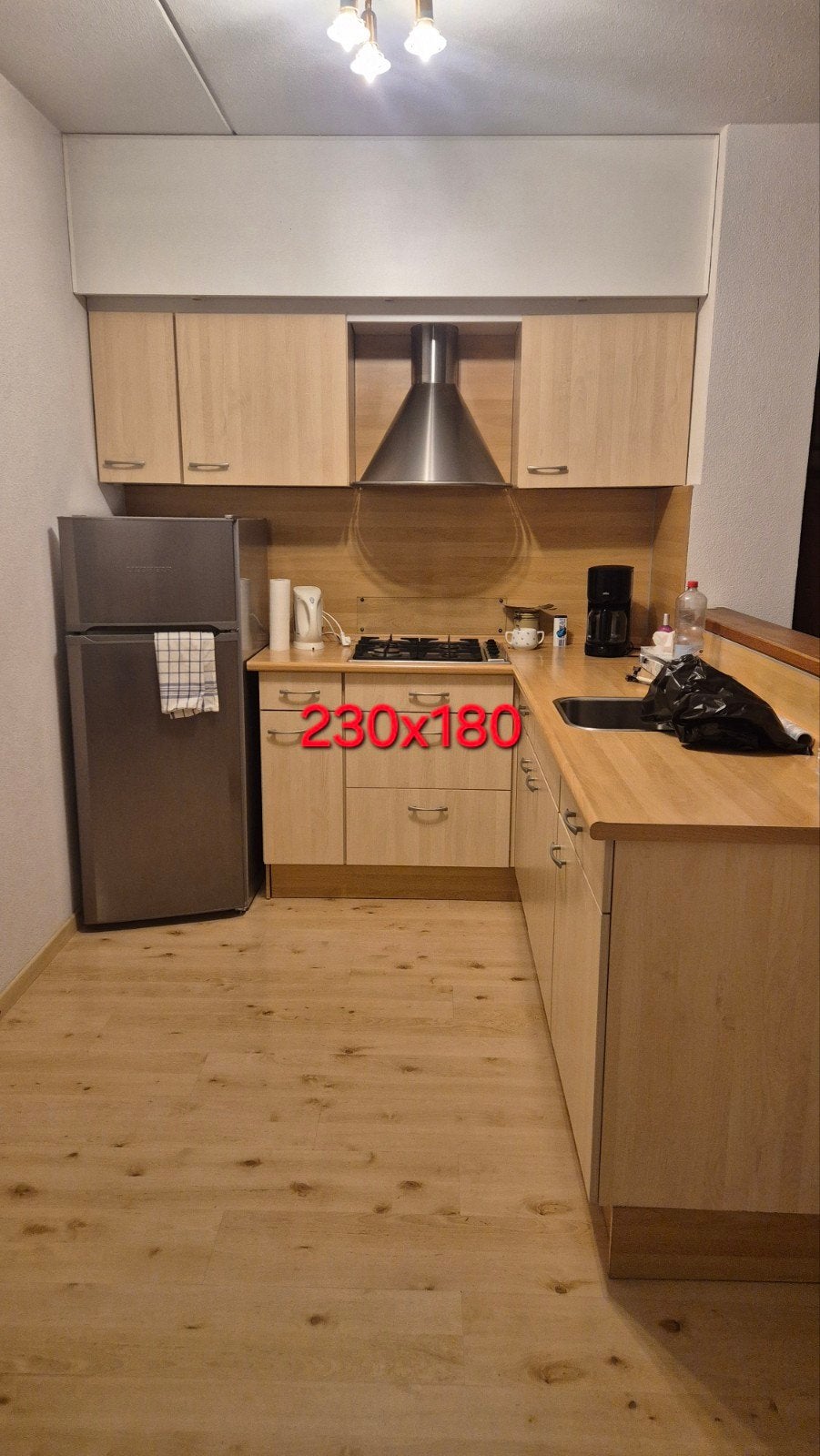 Nette hoekkeuken  ZONDER KOELKAST 230 x 180 cm, Ophalen, Gebruikt, Hoekkeuken