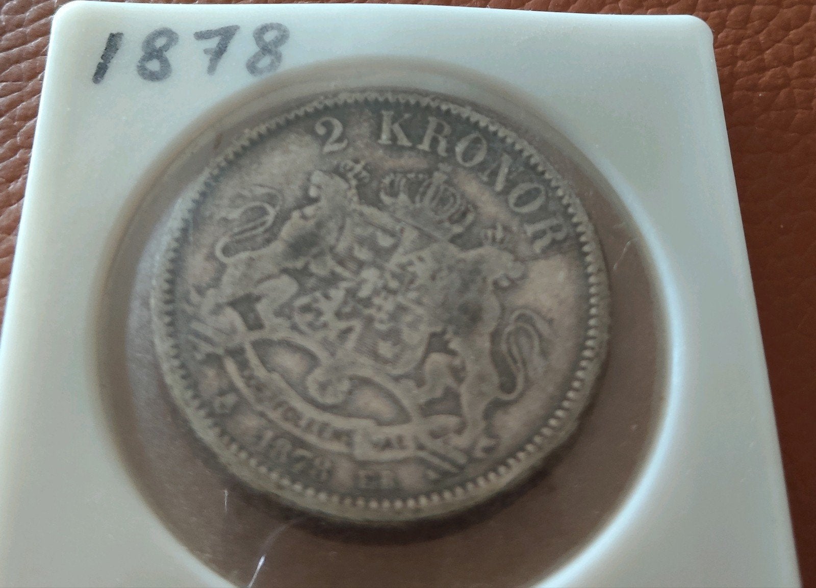 zilveren 2 kronenmunt (2 Kronor) uit Zweden, Verzenden, Vóór koninkrijk, Zilver