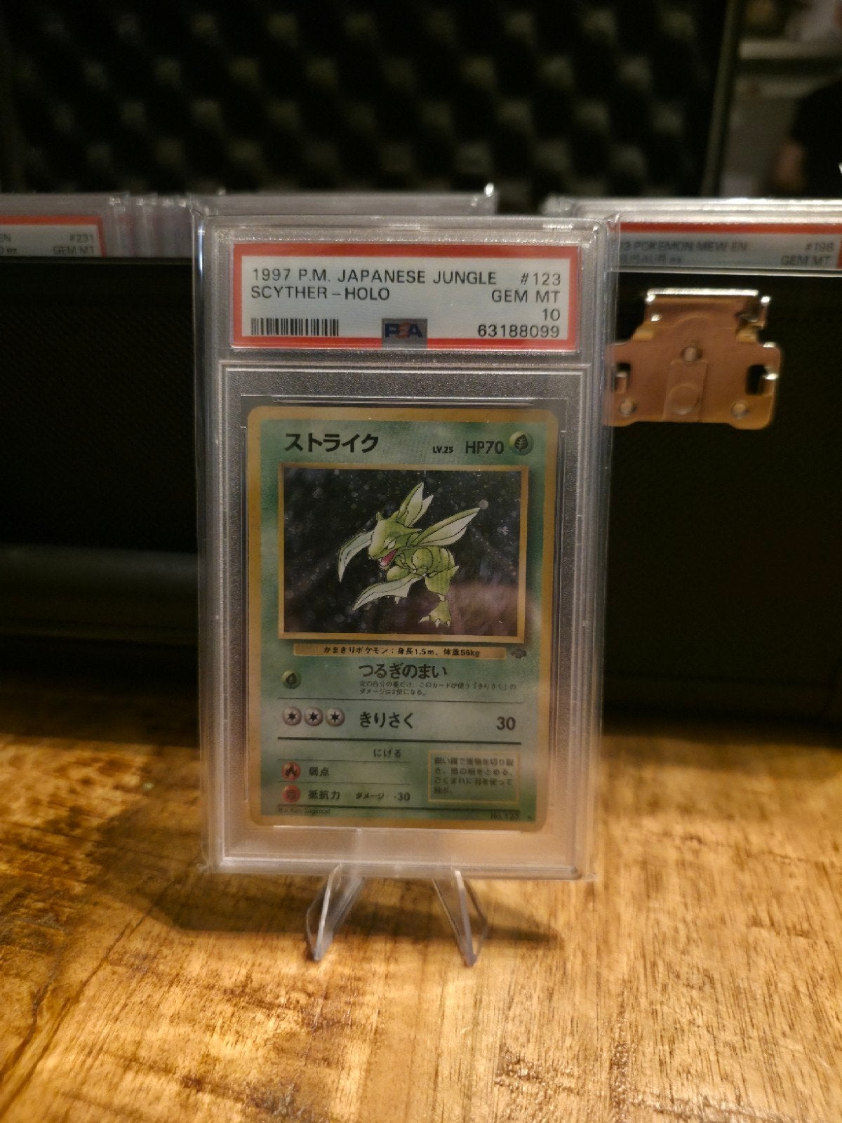 Scyther 1997 Japanese Jungle #123 PSA 10, Ophalen of Verzenden, Zo goed als nieuw