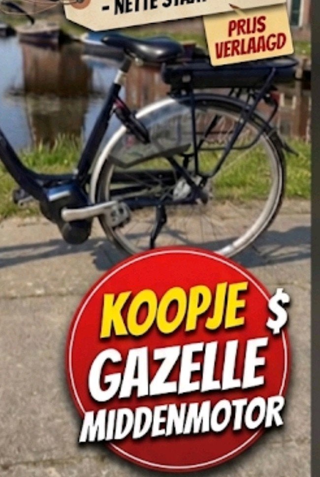 ✅️Electrische fiets -✅️ sparta- ✅️middenmotor- ✅️goede fiets, 47 tot 51 cm, Ophalen of Verzenden, Zo goed als nieuw, Gazelle