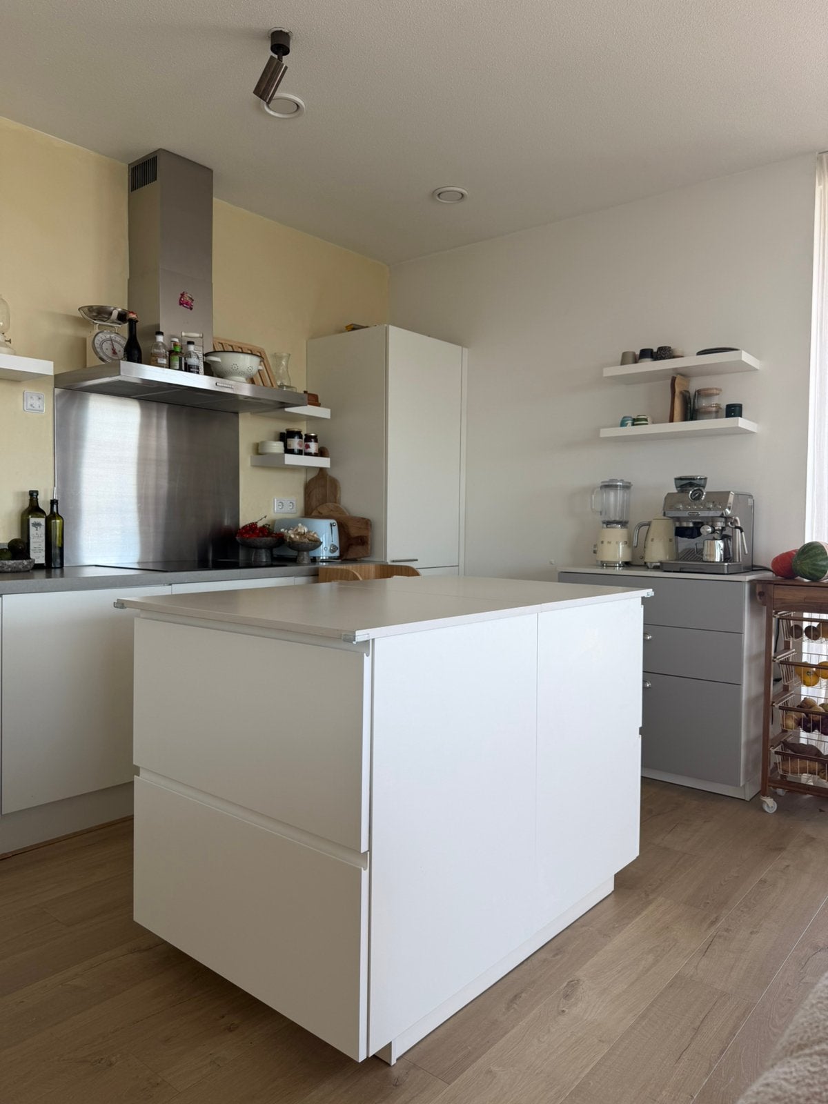 IKEA keukeneiland met maatwerk stenen werkblad + extra lades, Ophalen, Zo goed als nieuw, Composiet, Overige typen
