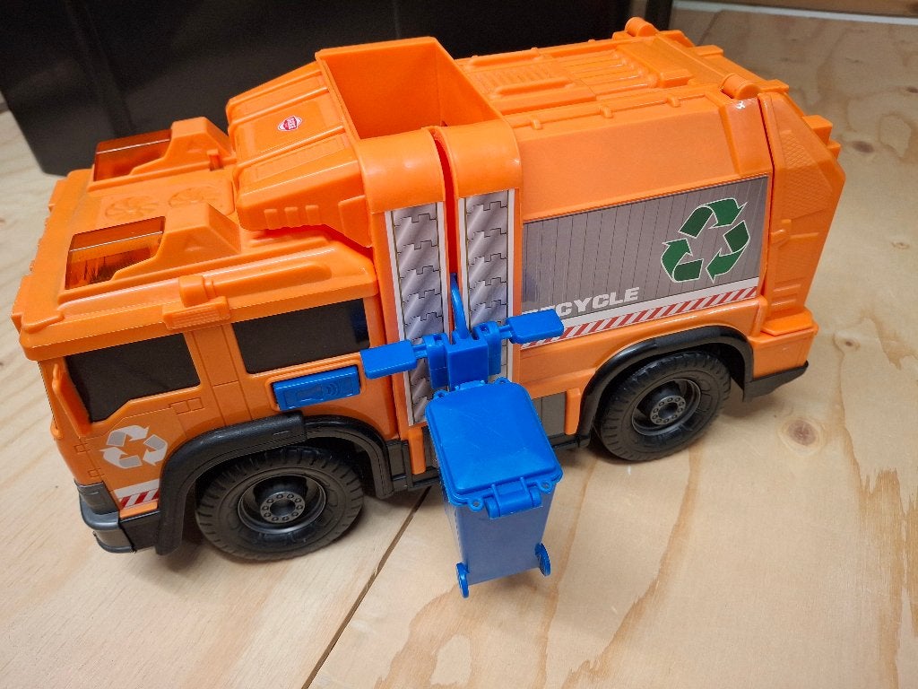 Dickie Toys Vuilniswagen met Licht en Geluid, Ophalen, Gebruikt