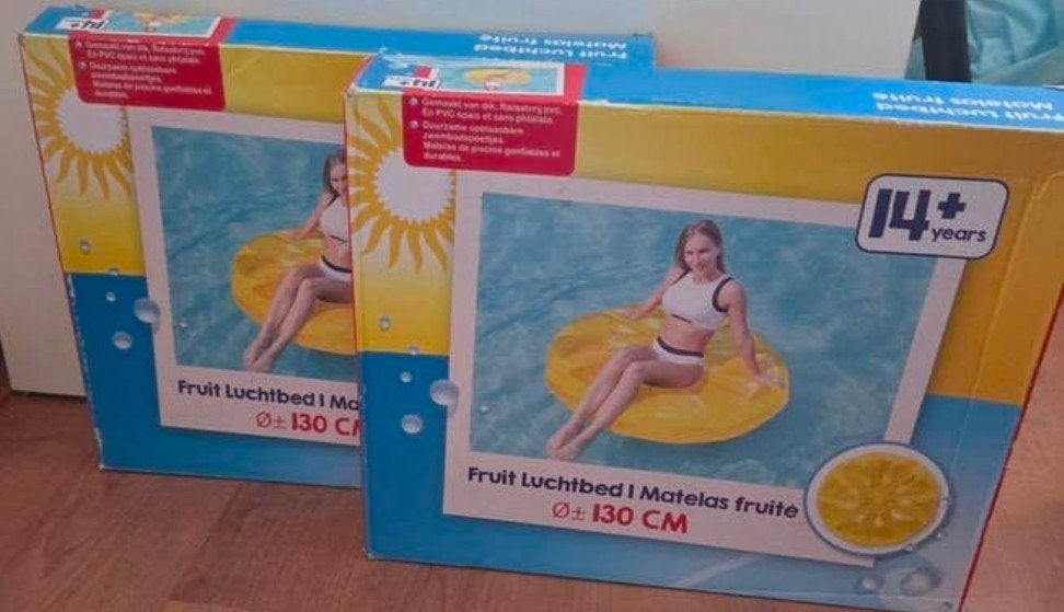 Fruit Luchtbed Ø 130 CM - Nieuw in doos, Ophalen, Nieuw, Overige typen
