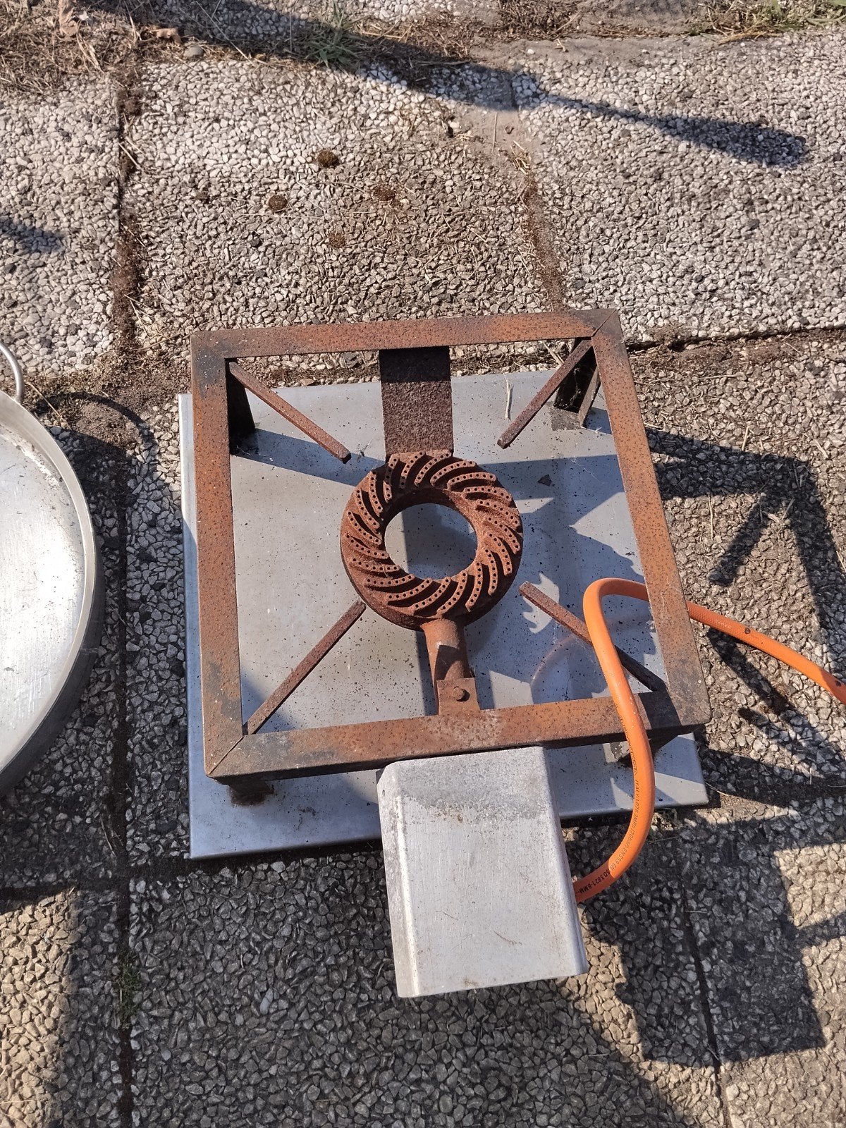 Bbq/rvs braadpan, Ophalen