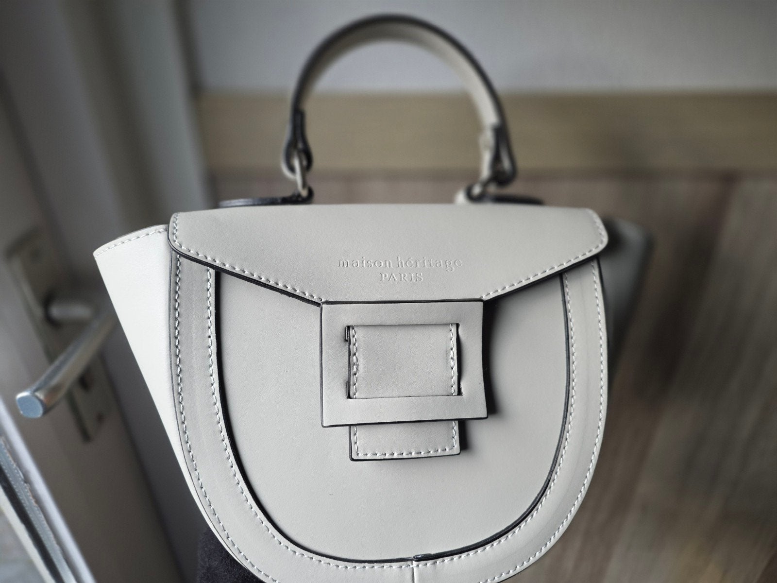 Maison Heritage tas, Ophalen of Verzenden, Zo goed als nieuw, Grijs, Handtas