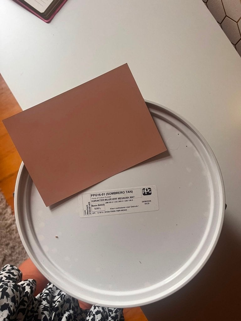 Muurverf sombrero tan 7,5 liter, 5 tot 10 liter, Ophalen, Nieuw, Verf