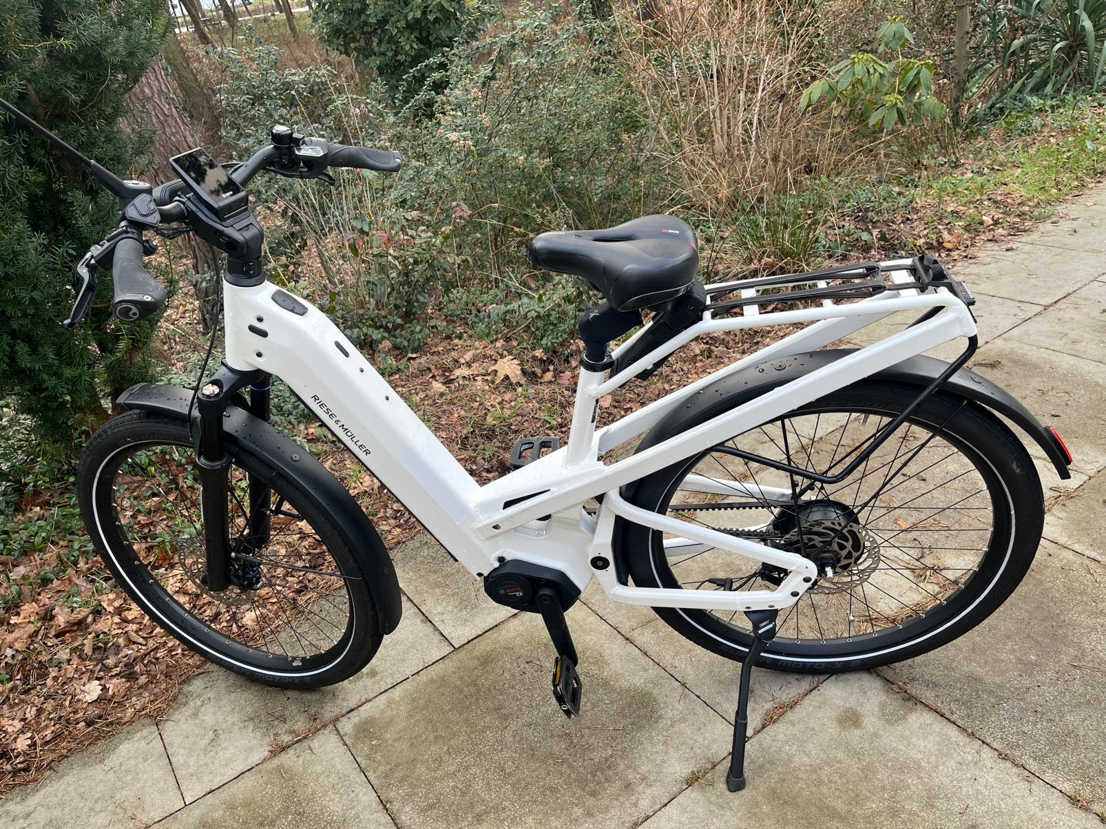 Riese und Müller Homage GT. 4.  Riem en Enviolo , Wit, 47 tot 51 cm, Ophalen, Zo goed als nieuw
