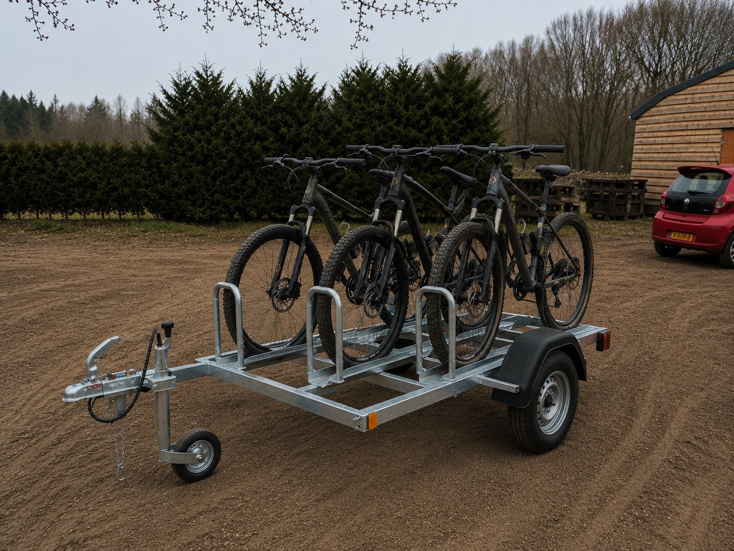 Fietsenaanhanger 750kg | Verstelbaar | Meerdere fietsen., Ophalen
