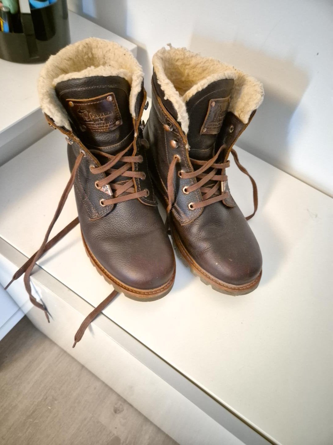 Panama Jack bruine leren boots zgan mt 41, Ophalen, Zo goed als nieuw, Bruin
