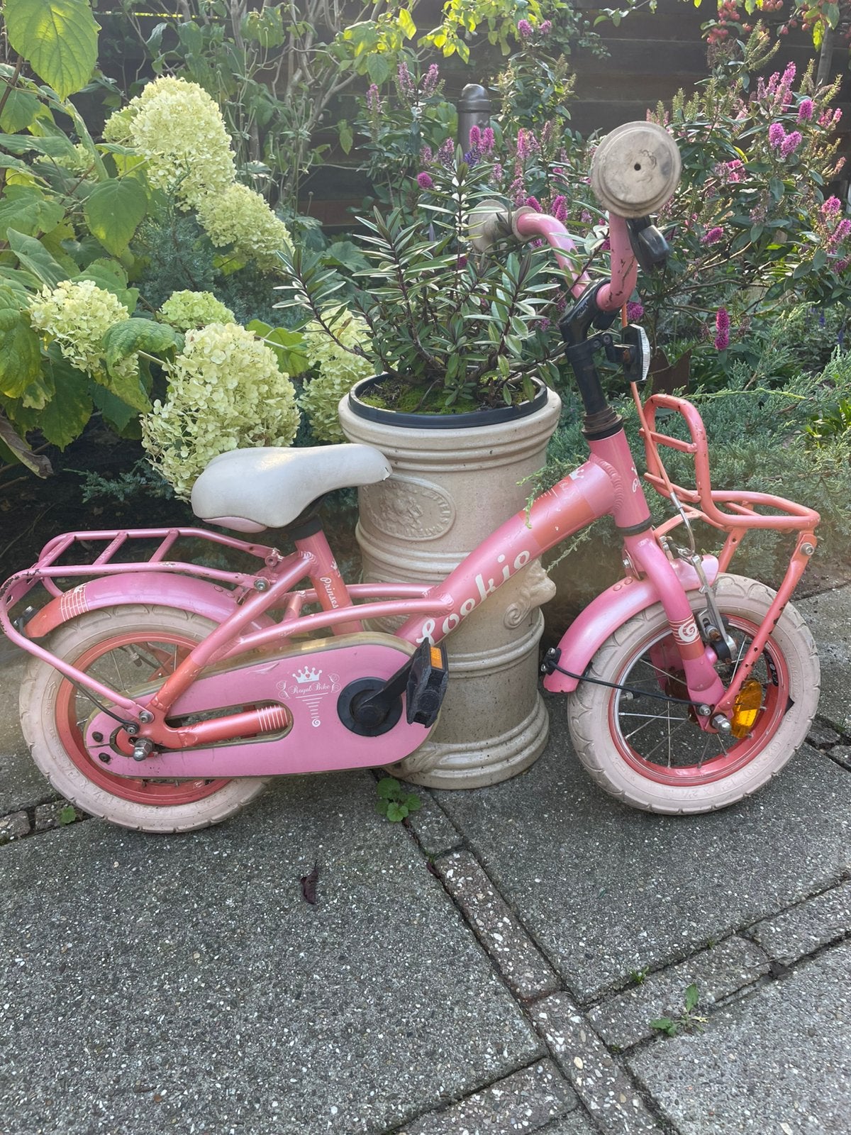 Super stoere Loeki kinderfiets (12 inch). ALS NIEUW!!, Ophalen, Terugtraprem, Lookie, Minder dan 16 inch