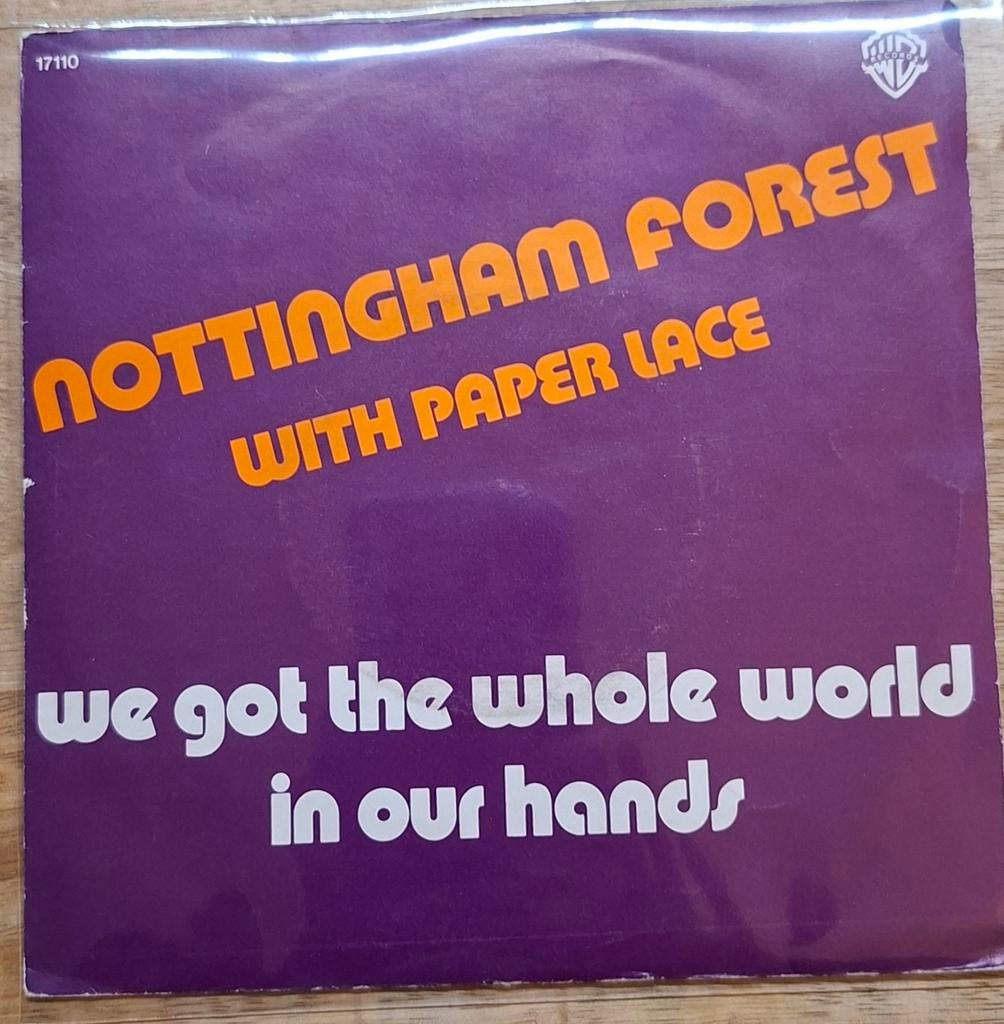 Nottingham Forest - We Got The Whole World In Our Hands, Cd's en Dvd's, Vinyl Singles, Gebruikt, Originele persing, 7 inch, Single