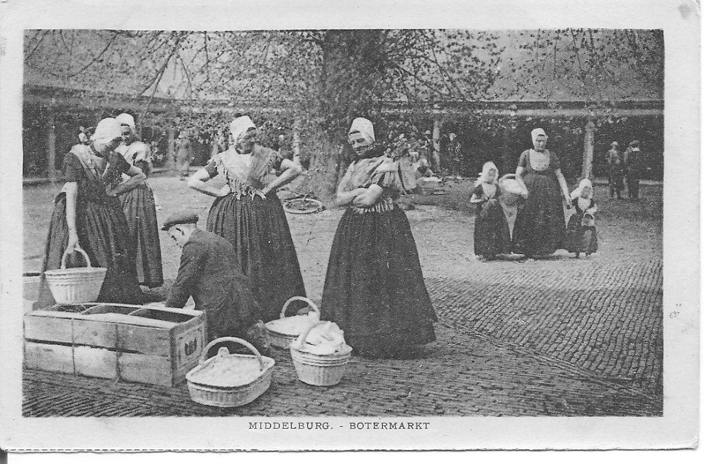 Ansichtkaart Middelburg - Botermarkt (voor 1920), Verzamelen, Ophalen of Verzenden, Voor 1920, Ongelopen, Zeeland