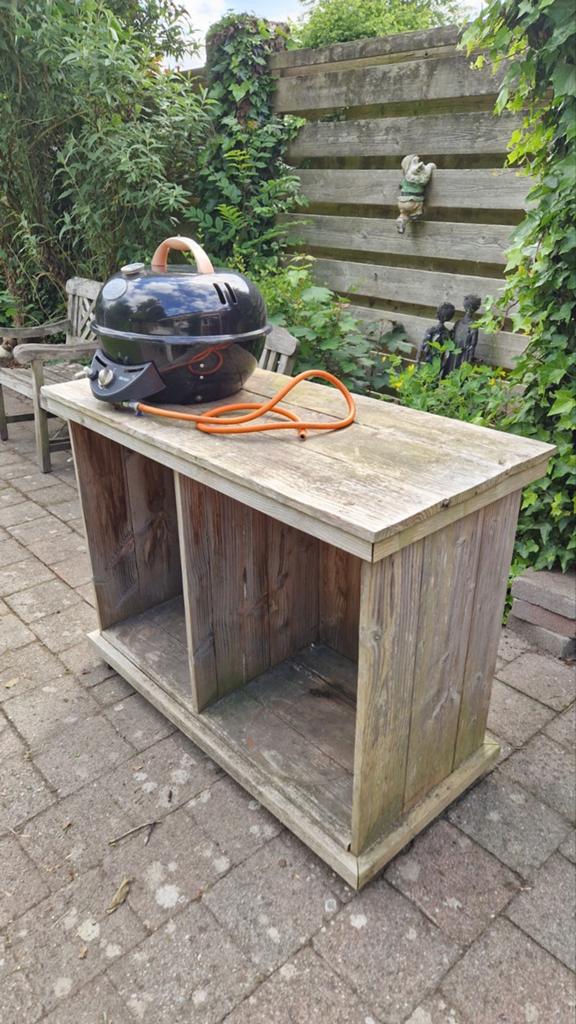 Gasbarbecue met houten keukenblok, Tuin en Terras, Ophalen, Gebruikt, City Grill