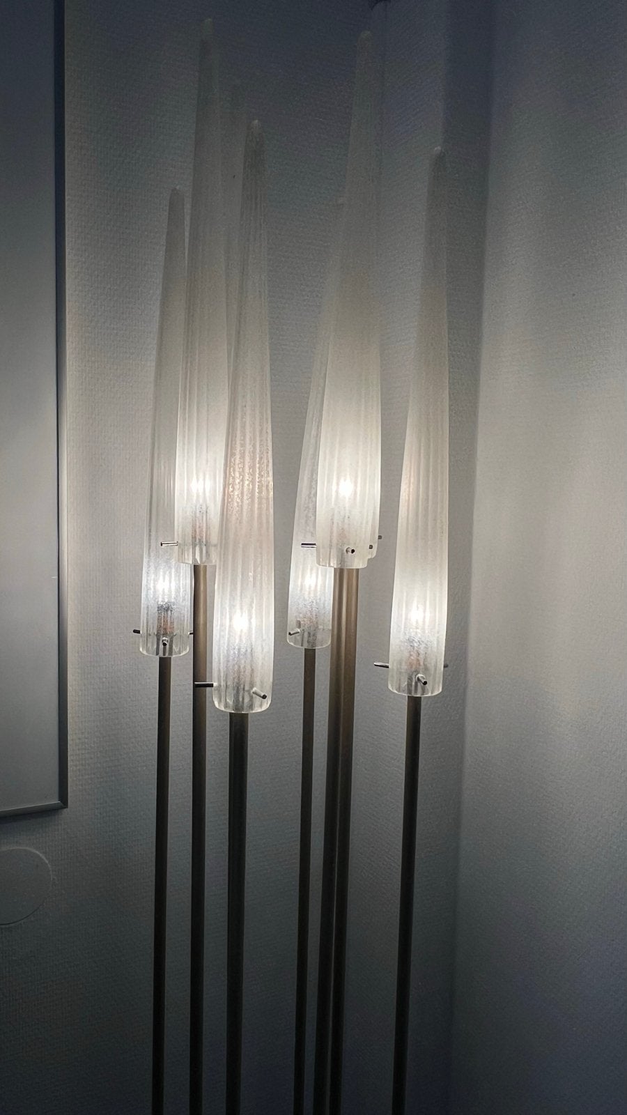 Design vloerlamp jaren 80 Murano glads, Ophalen of Verzenden, Glas, 150 tot 200 cm