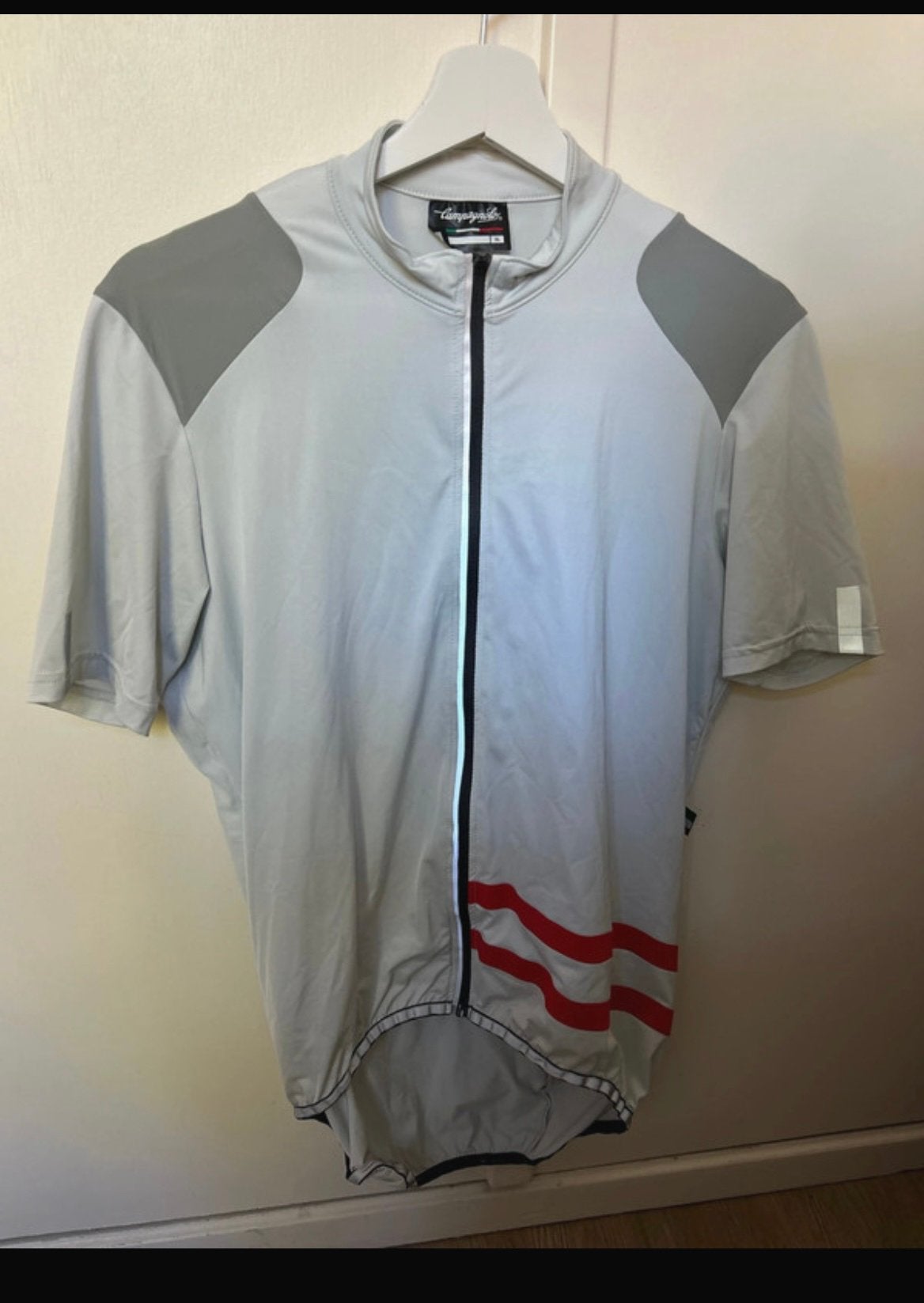 Heren fietsshirt campognolo licht grijs XL zgan, Fietsen en Brommers, Fietsaccessoires | Fietskleding, Heren, Ophalen of Verzenden