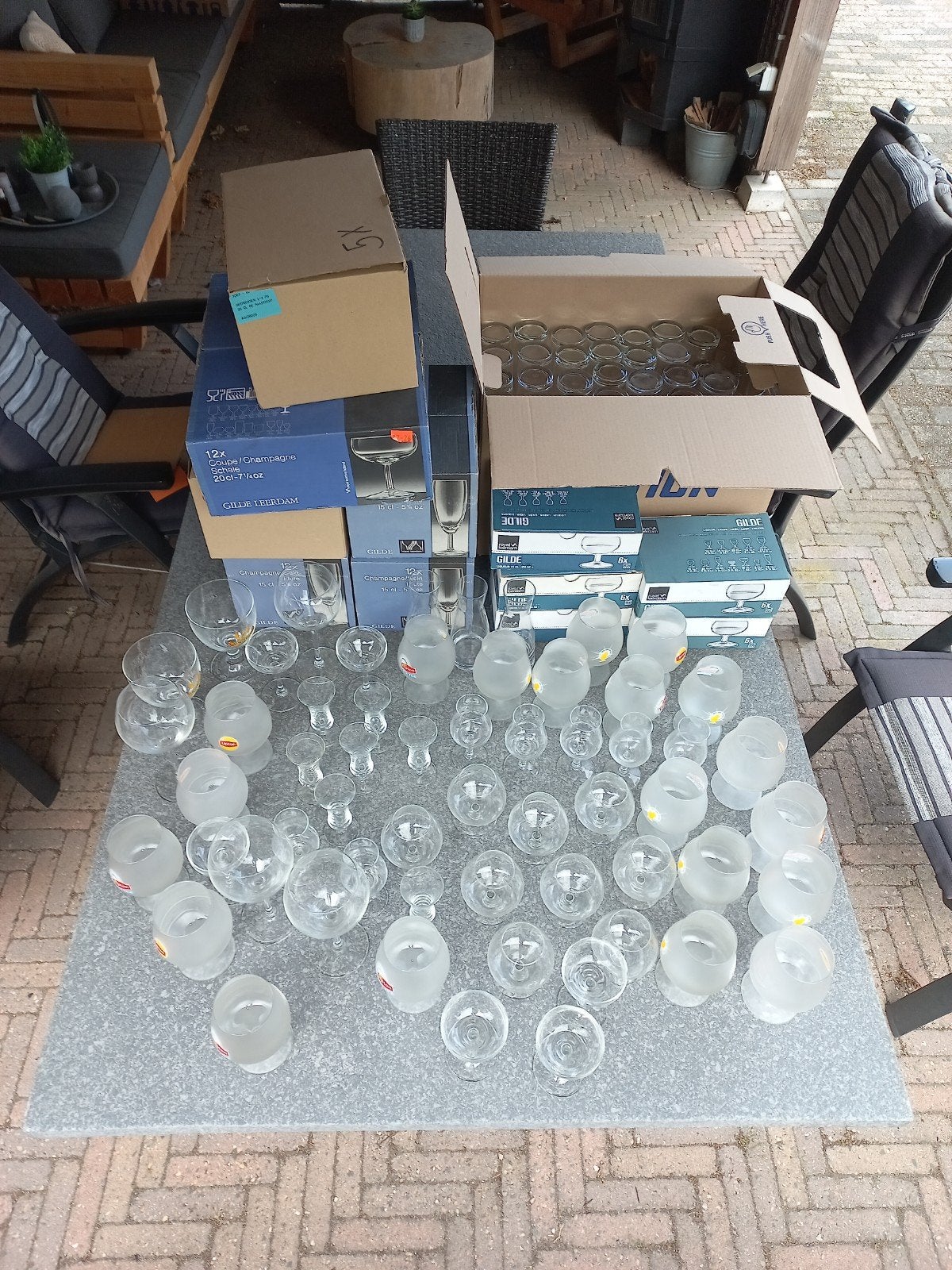 Ruim 200 glazen, Ophalen, Glas, Overige stijlen, Glas of Glazen
