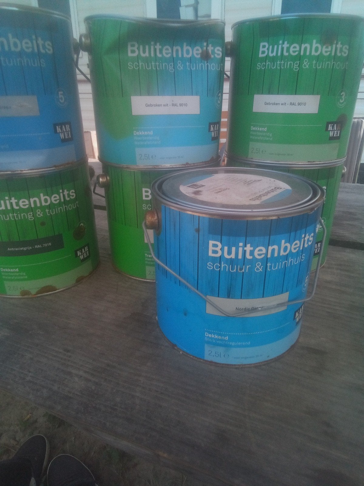 Grote blikken buitenbeits - Diverse kleuren, Ophalen, Nieuw, Overige typen