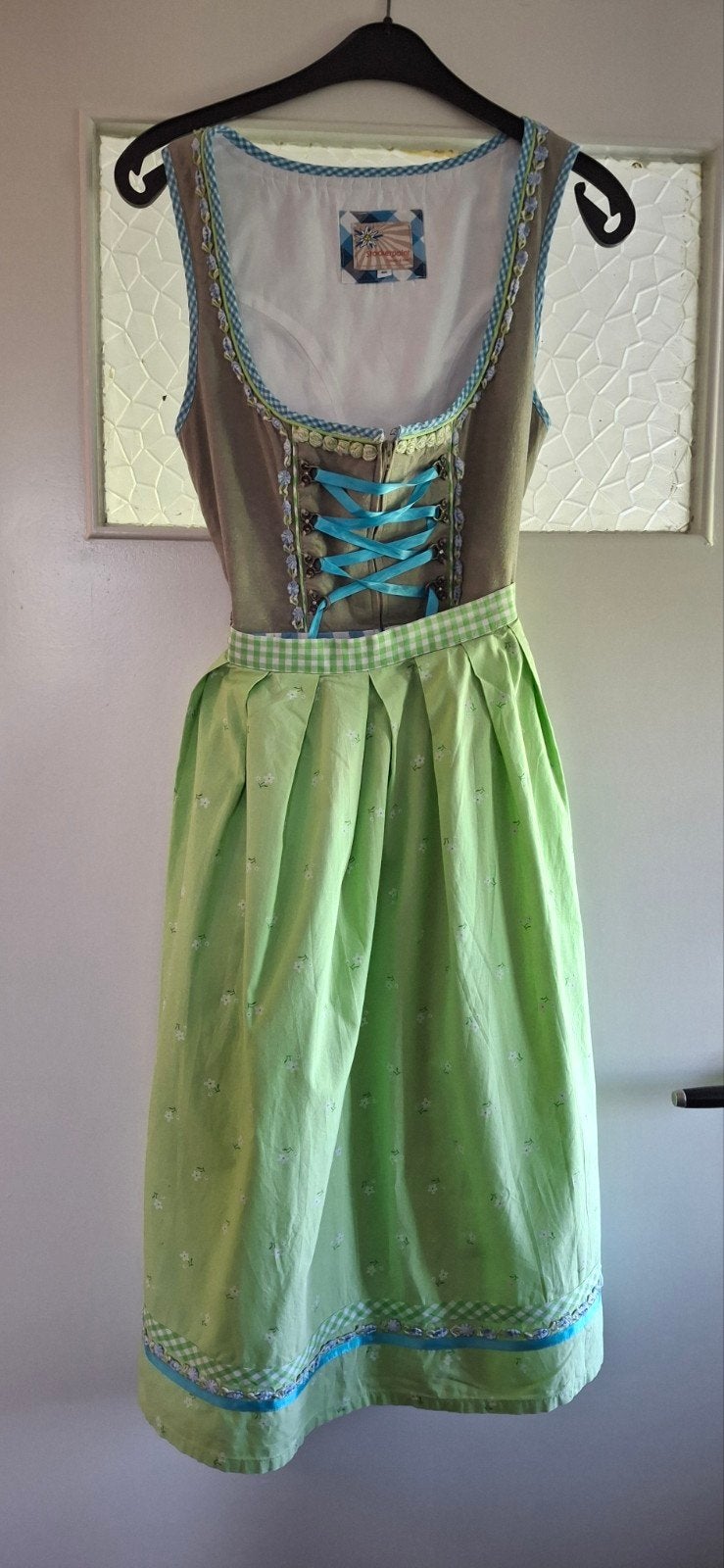 Stockerpoint Dirndl Jurk Maat 40, Maat 38/40 (M), Bruin, Ophalen of Verzenden, Zo goed als nieuw