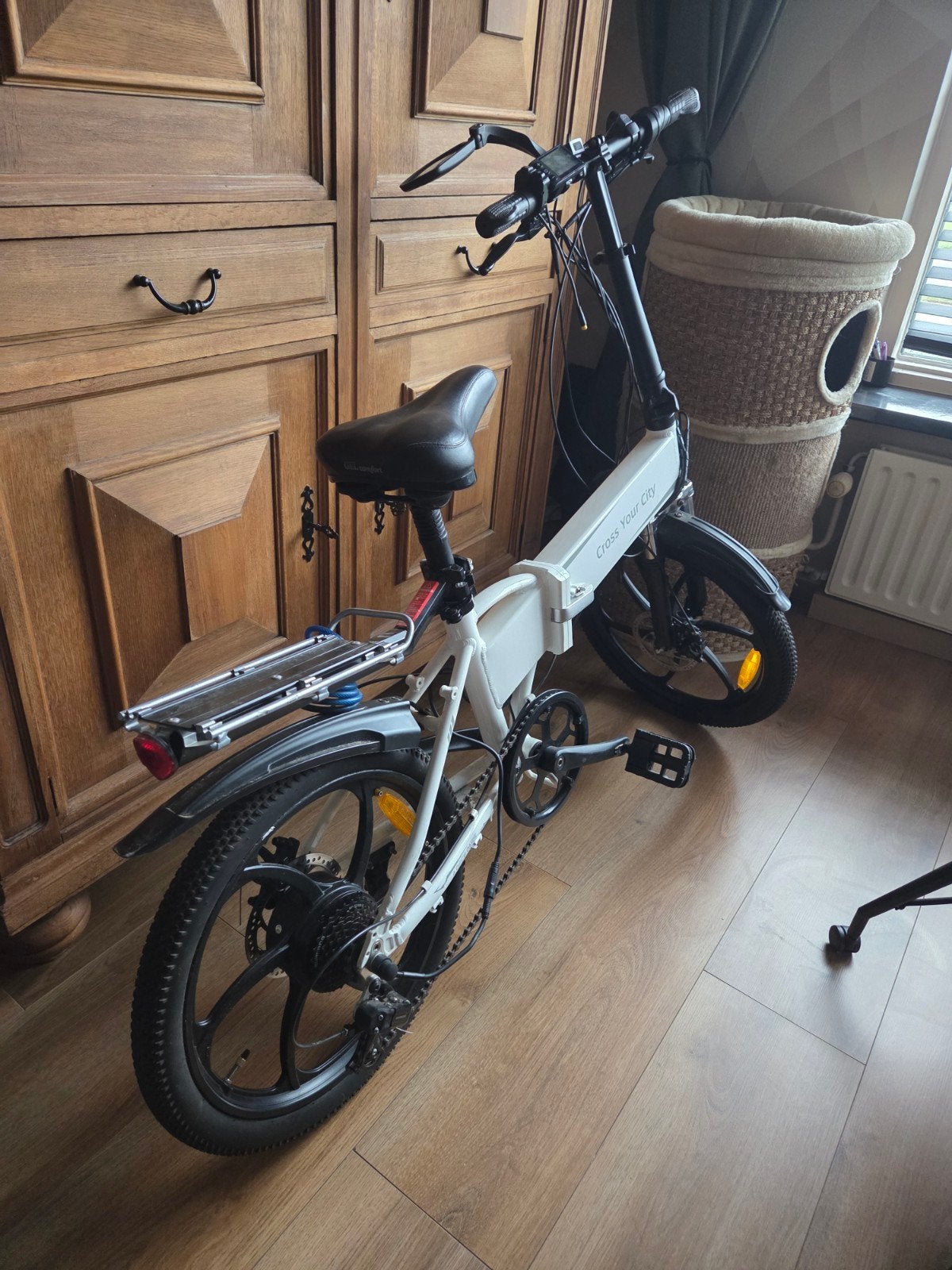 Opvouwbare elektrische fiets - Cross Your City, Fietsen en Brommers, Elektrische fietsen, Overige merken, Gebruikt, Ophalen of Verzenden