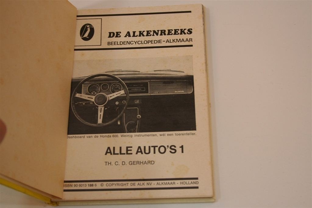 Alle Auto\'s 1 [1970] — Alkenreeks — F3000-F7500, Boeken, Auto's | Boeken, Ophalen of Verzenden, Gelezen, Algemeen