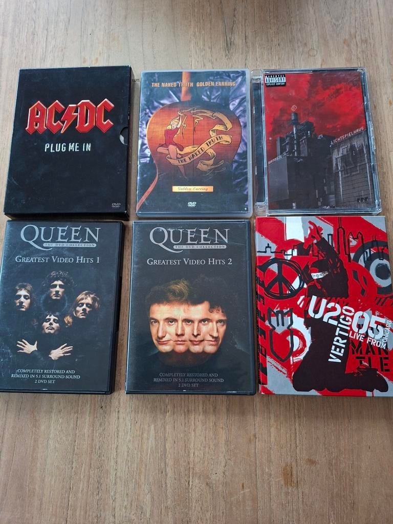 6x Muziek DVD Set, Gebruikt, Alle leeftijden, Boxset, Muziek en Concerten