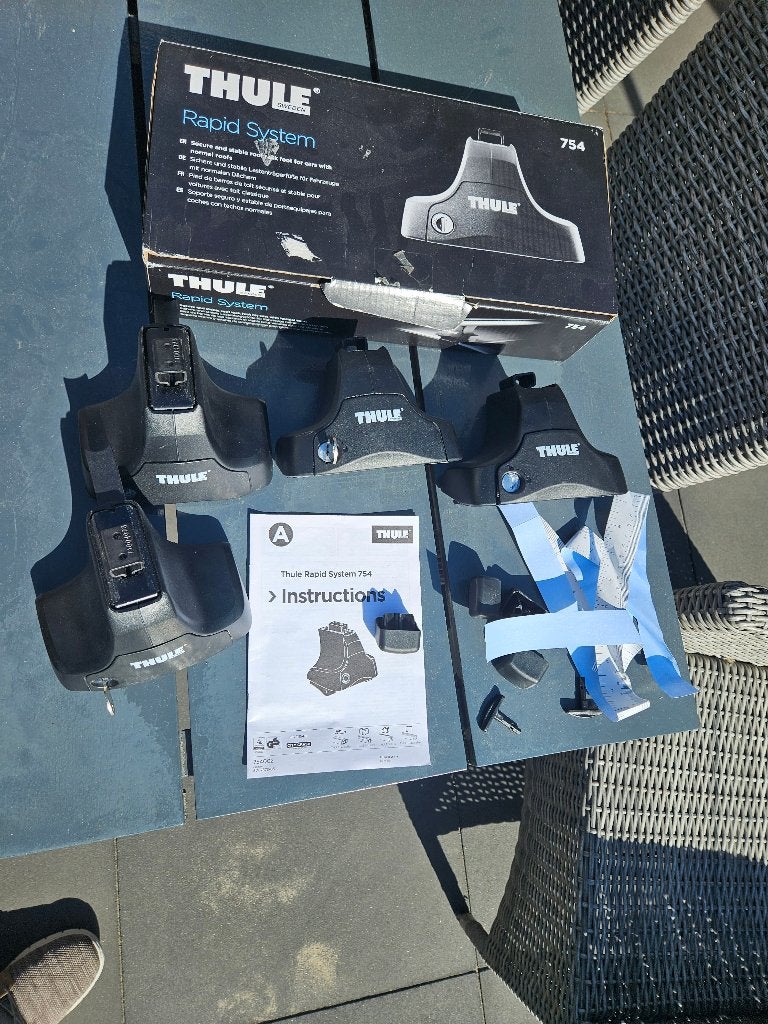 Thule Rapid System 754 dakdragerset, Auto diversen, Ophalen of Verzenden, Gebruikt