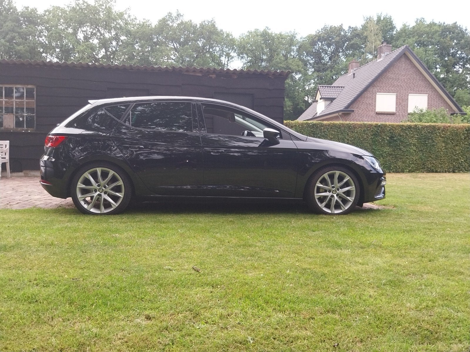 Seat Leon 2.0 TDI FR 135KW 184PK DSG 2019, Auto's, 4 cilinders, 1290 kg, Leon, Zwart