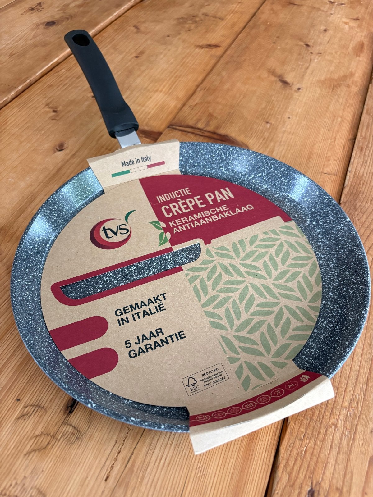 Crêpe Pan met Keramische Antiaanbaklaag, Overige materialen, Antiaanbaklaag, Nieuw, Overige merken