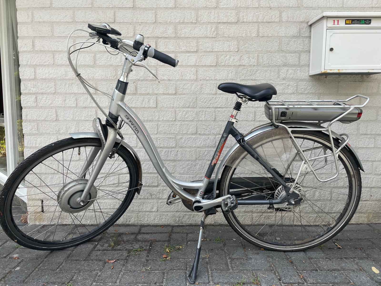 Sparta Ion RX E-bike met voorwielmotor en achterdrager accu, Ophalen, Sparta, Gebruikt, 47 tot 51 cm
