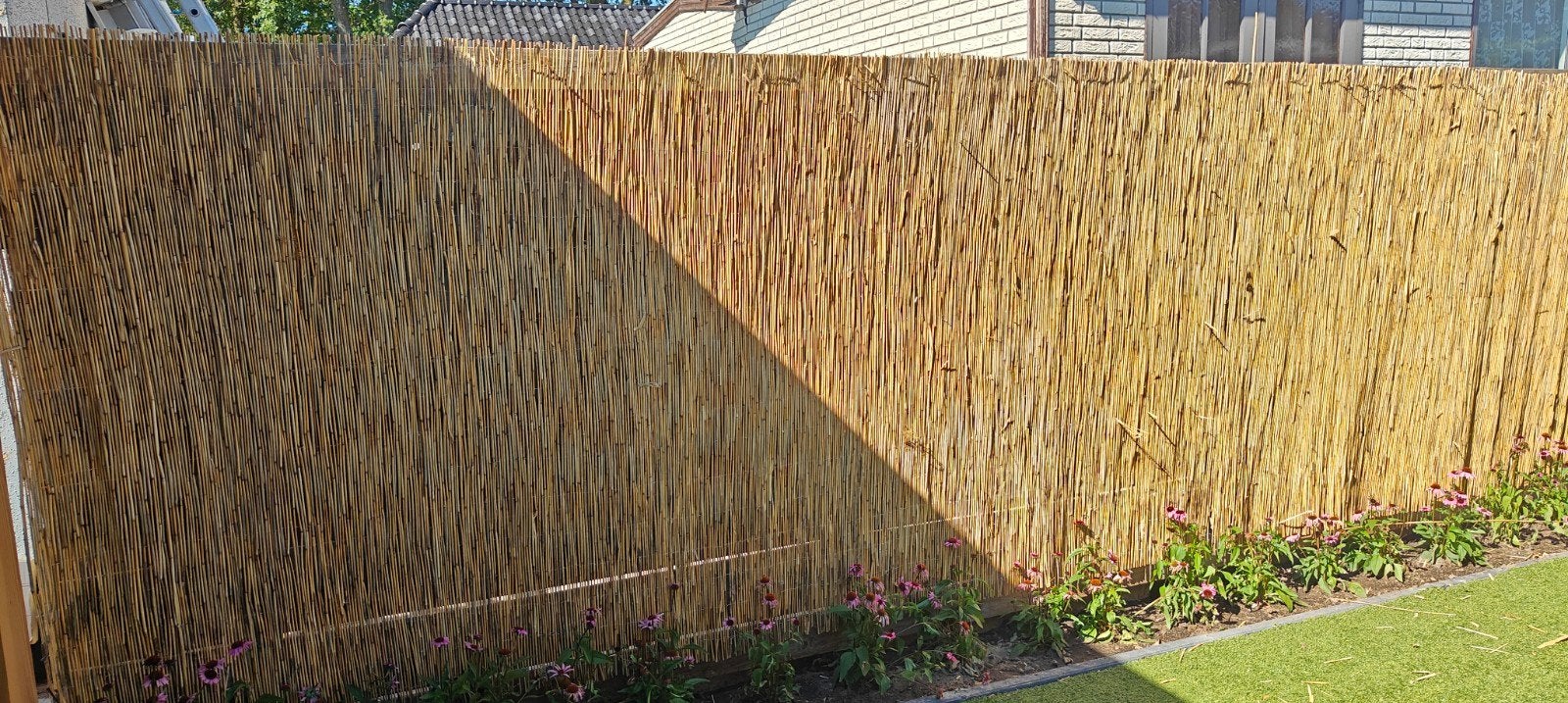 rieten mat op rol 550 x 180 cm, Ophalen
