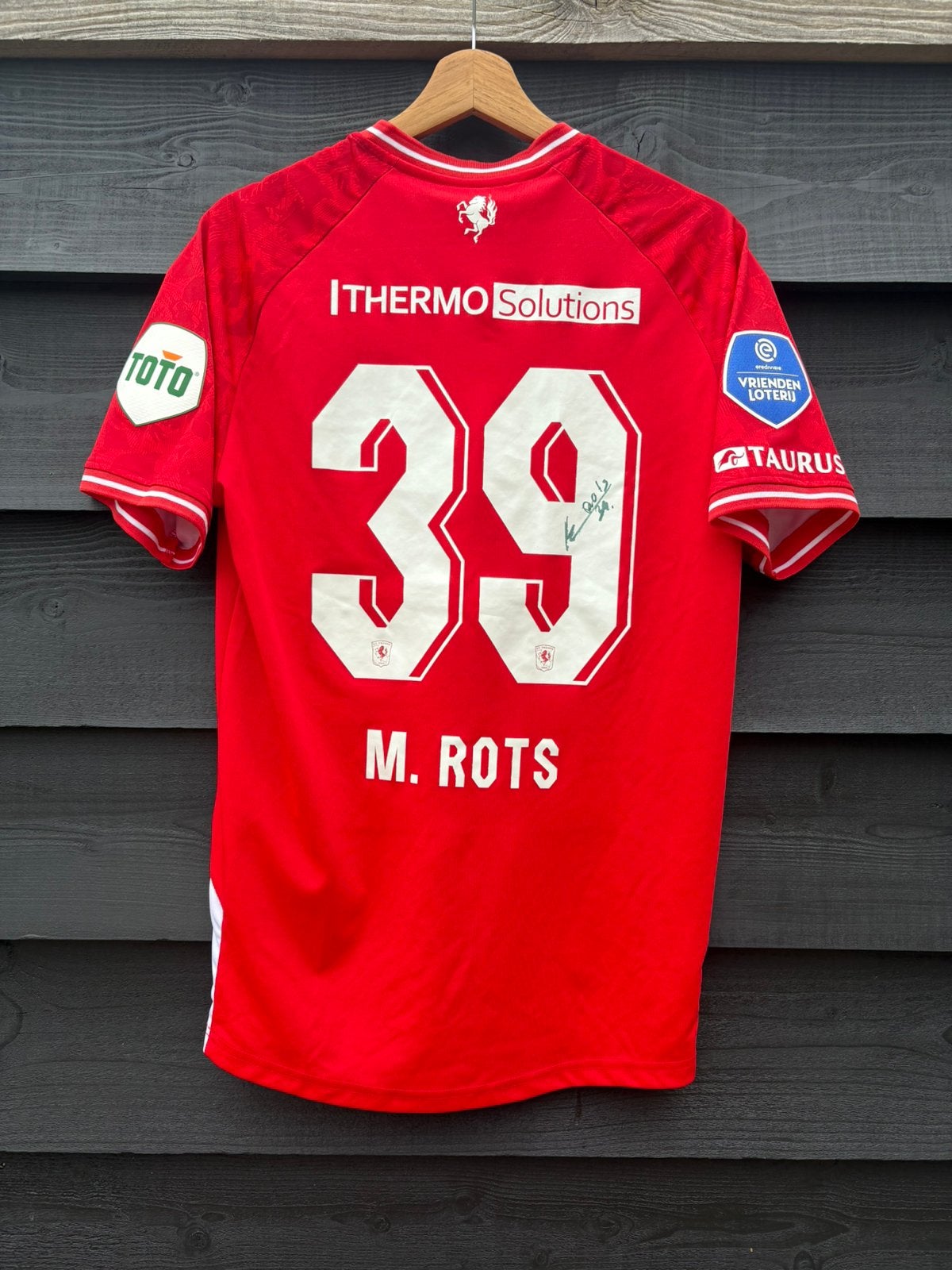 Matchworn shirt FC Twente Mats Rots, Verzamelen, Ophalen of Verzenden, Zo goed als nieuw, F.C. Twente, Shirt