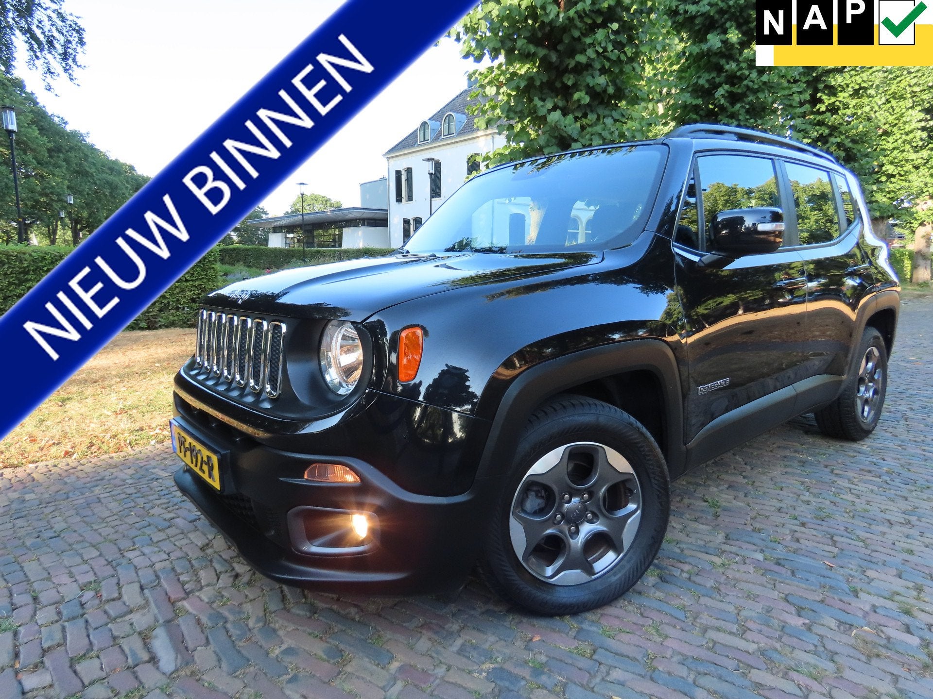 Jeep Renegade 1.4 MultiAir Longitude Automaat *141 ! PK* 484, Gebruikt, 4 cilinders, Zwart, Origineel Nederlands